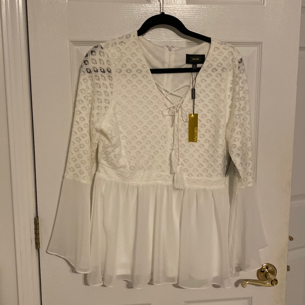 Alexia Admor white blouse.  Never worn